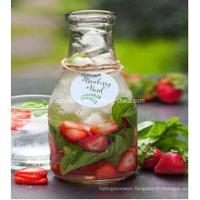 500ml Round Clear Empty Beverage Glass Juice Bottle